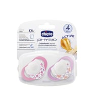 Chicco Physio Kauçuk Emzik 4+ ay - Pembe