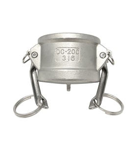 200-DC 316 Paslanmaz Çelik 2" Toz Kapağı – Camlock Tip DC Kaplin Koruma Kapak
