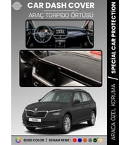 SKODA KAMIQ (2019-2024) Torpido Örtüsü Ön Göğüs Halı Torpido Koruma Birebir Uyum Kaymaz UV Koruma