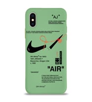 Apple iPhone X Uyumlu Lansman Kılıf Sneakers Tasarımlı Altı Kapalı İçi Kadife Kaplı Silikon Kapak (Şeffaf)