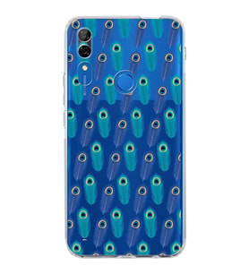 PrintiFy Huawei P Smart Z ile Uyumlu Nazar Boncuğu 4 Baskılı Kamera Korumalı Şeffaf Silikon Kılıf