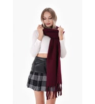 Premium Soft Buklet Atkı (Bordo)