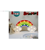 Livava Gökkuşaği Ve Bulut Neon Lamba, Renkli, 30x16