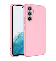 Coverzone Samsung Galaxy A14 ?le Uyumlu K?l?f Z-Mara Lansman Vieri Tam Koruma Arka Kapak Kamera Koruma �?k?nt?l? P�r�zs�z Y�zey Pembe