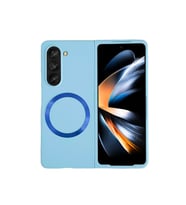 Samsung Galaxy Z Fold 5 Kılıf Mata Fold Kapak - Sierra Blue