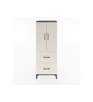 Hyperion Dolap 3 Raflı 2 Çekmeceli 2 Kapaklı 60x44x163 Antrasit-Aytaşı