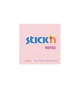 Gıpta Stickn Pastel Pembe 76X76 100 Yaprak Not Kağıdı
