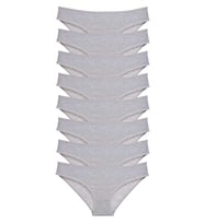 8 adet Süper Eko Set Likralı Kadın Slip Külot Gri
