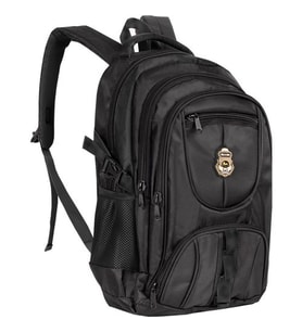 NK Unisex Okul Sırt Çantası 15' Laptop Bölmeli 1900 Denye Kalın Kumaş Çanta (Lacivert)