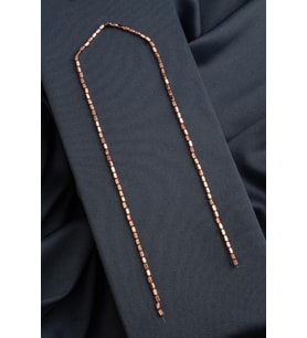 Hematit Doğal Taş Parlak Roz Silindir Kesim 2x4mm Dizi [AA]