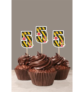 İş Makinaları Temalı * 5 (beş) Yaşında Cupcake Süsü '10lu