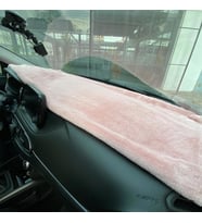 Yumuşak Tüylü Oto Torpido Bagaj Üstü Örtü Peluş Halı Pudra Pembe 135x40cm