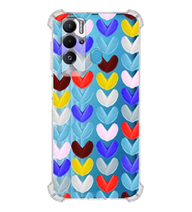 PrintiFy Tecno Pova Neo Uyumlu Water Color 1 Baskılı Şeffaf Köşe Korumalı Antişok Kılıf