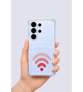 Samsung Galaxy S26 Ultra Kartlıklı Aşk Sinyali Desenli Kılıf