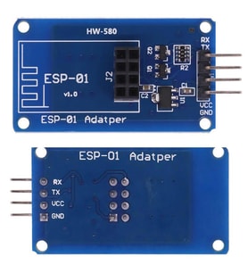 ESP8266 ESP-01 Adaptör Modülü Bağlayıcı Kart(3.3-5V) (Renksiz)