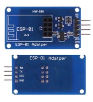 ESP8266 ESP-01 Adaptör Modülü Bağlayıcı Kart(3.3-5V) (Renksiz)