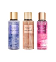 Victoria's Secret Midnight Bloom-Bare Vanilla-Pure Seduction Vücut Spreyi Üçlü Set