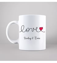 Love Aşk Sevgili Tasarımlı Kupa Kişiye Özel