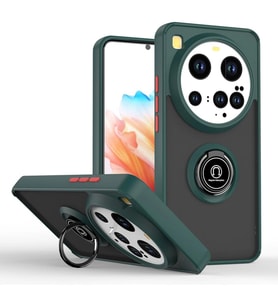 Xiaomi Mi 15 Ultra Kılıf Montreal Yüzüklü Silikon Kapak - Yeşil
