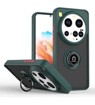 Xiaomi Mi 15 Ultra Kılıf Montreal Yüzüklü Silikon Kapak - Yeşil