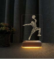 Basketbol Lamba Kişiye Özel İsimli 3d Led Masa Lambası Doğum Günü Hediyesi Lamba