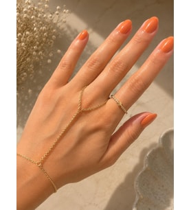 Minimal Yonca Gold Yüzük