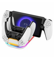 PS5 DUALSENSE  - PS PORTAL 3 İN 1 ŞARJ STANDI RGB IŞIKLI PG-P5P03 (Beyaz)