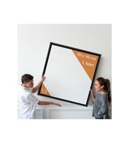 Siyah Çerçeveli 90x90 cm Boş Tuval Tablo