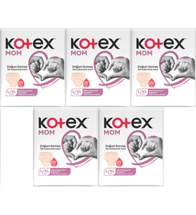 Kotex Mom Lohusa Külodu - Külot Bez L - Large - Büyük / XL - Extra Large - 40 Lı Set (5PK*8)