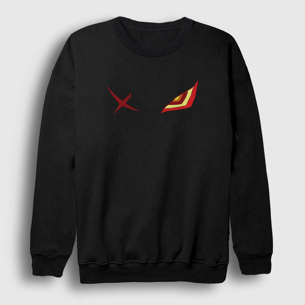 Presmono Unisex Siyah Senketsu Anime Kill La Kill Sweatshirt 353971tt