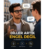 Mey İthalat® Siyah 3 Lensli Akıllı Kamera Gözlüğü Bluetooth Görüşme Müzik Kontrolü AI Çeviri Fotoğraf Video Kayıt Özellikli