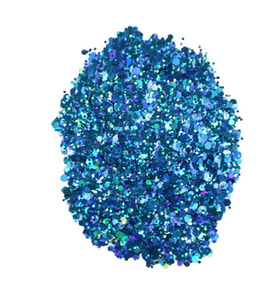Glitter Sim Epoksi Süsleme Aksesuarı (100 GR)  Mavi