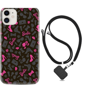 Apple iPhone 11 12 13 Mini Kılıf Boyun Askılı Silikon Barbie and Shoes 1413