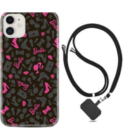 Apple iPhone 11 12 13 Mini Kılıf Boyun Askılı Silikon Barbie and Shoes 1413