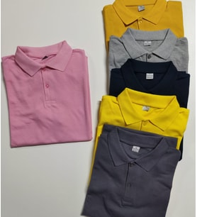 Firmalara Özel Logo Baskılı 10 Adet Polo Yaka Tişört (Pembe)
