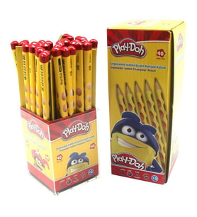 Play-Doh Oluklu Jumbo Üçgen Kurşun Kalem 40'lı Stand 