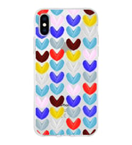 PrintiFy Apple  iPhone XS ile Uyumlu 1mm Slim Fit Water Color 1 Baskılı Şeffaf  Kılıf