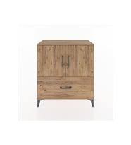 Hyperion Şifonyer Tek Raflı Tek Çekmeceli 2 Kapaklı 88x44x96 Çam-Çam