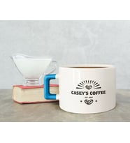 BK Gift Kişiye Özel İsimli Tarihli Mavi Kulplu Çay & Kahve Fincanı-3, Arkadaşa Hediye, Sevgiliye Hediye