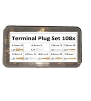 YATE10-108 Adet Pirinç Terminal Konnektör Seti Kutulu