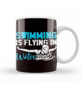 Swimming Is Flying In Water Sports Indoor Pool Coach Athlete Kupa Bardak Porselen