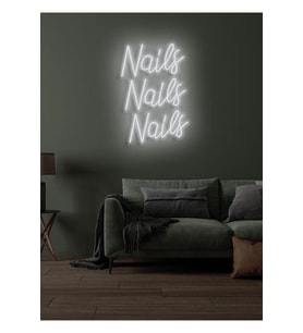 Nails Nails Nails Yazılı Neon Tabela