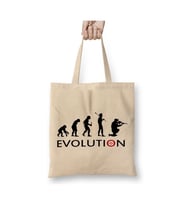 Evolution Beyaz Bez Çanta Uzun Saplı Alışveriş Çantası Plaj Çantası