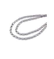 5X3 MM Hematit Dizi Doğaltaş - DZ3598-G (Gümüş)
