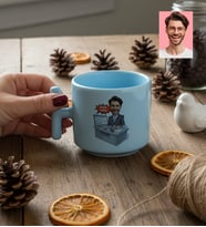 Kişiye Özel Karikatürlü Endüstri Mühendisi T Pastel Kupa Mühendisler Günü Hediyesi