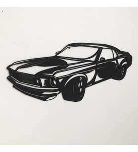 ALEDA Mustang Metal Lazer Kesim Tablo