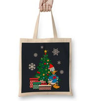 Donald Duck Around The Christmas Tree Bez Çanta Uzun Saplı