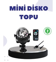 Ses Duyarlı Mini Disko Küre Lamba