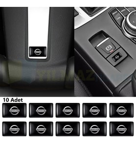 Nissan Logo Arma Direksiyon Jant Vites Torpido Ayna Damla Silikon Etiket Oto Sticker 18x11mm