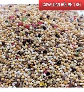 Fizzy Karışık Muhabbet Kuş Yemi 1 Kg Çuvaldan Bölme